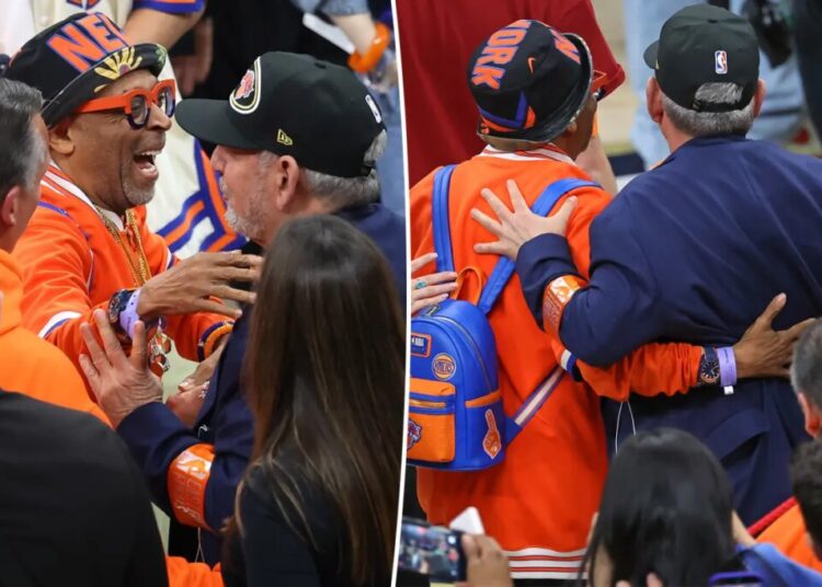 Knicks owner James Dolan and Spike Lee heal feud during Game 4
