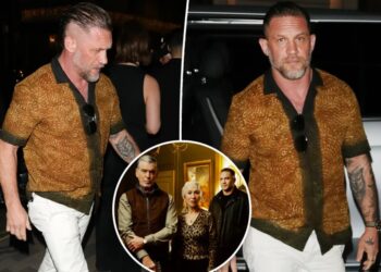 Tom Hardy breaks cover after shocking ‘MobLand’ firing to attend star-studded party
