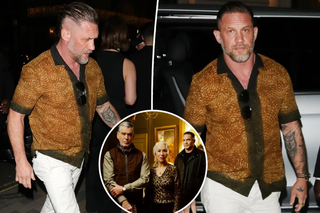 Tom Hardy breaks cover after shocking ‘MobLand’ firing to attend star-studded party