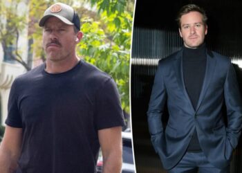 Armie Hammer shows off rugged new look on rare outing 5 years after sex abuse scandal