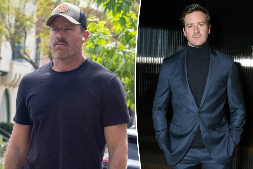 Armie Hammer shows off rugged new look on rare outing 5 years after sex abuse scandal