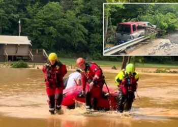Woman dead after being swept away by swift water during flash flooding in Tennessee