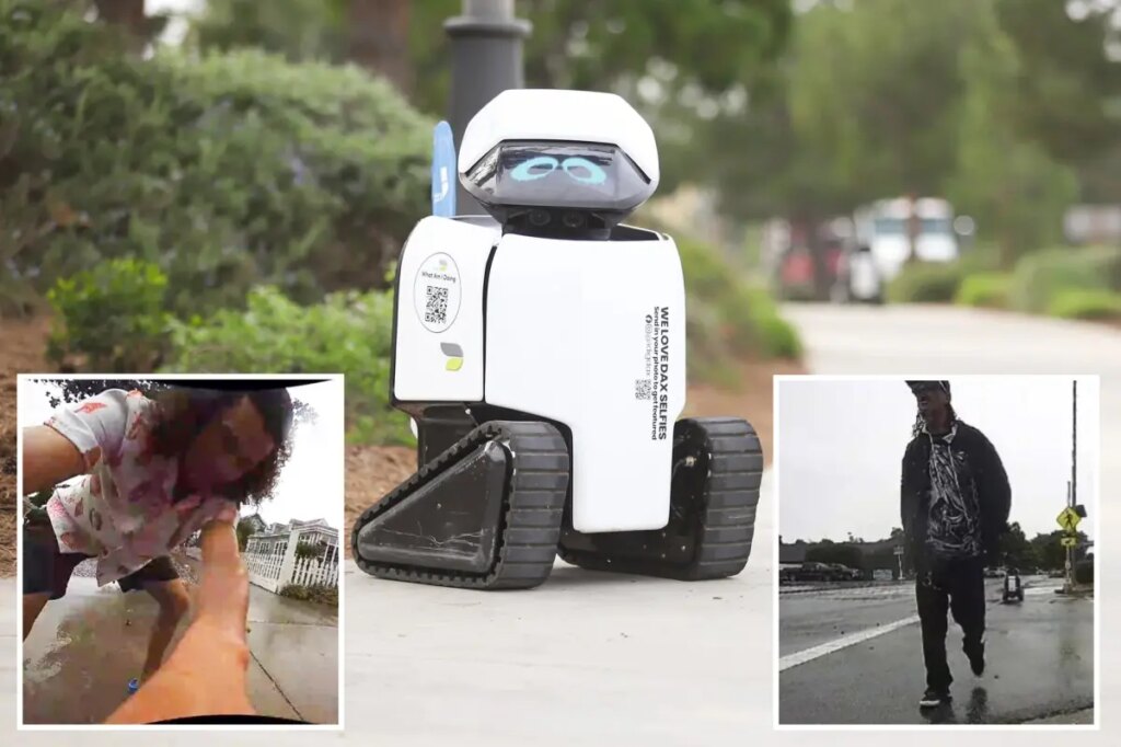 City robots doused in beer and violently attacked as police hunt suspects