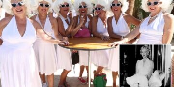 Over one thousand Marilyn Monroe lookalikes swarm Palm Springs in World Record attempt