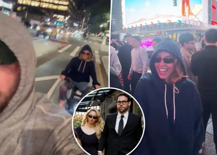 Scooter Braun takes girlfriend Sydney Sweeney to Times Square for first time ever in undercover date night