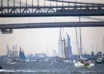 Getting New York’s Piers Ready for the ‘Semiquin’ on July 4