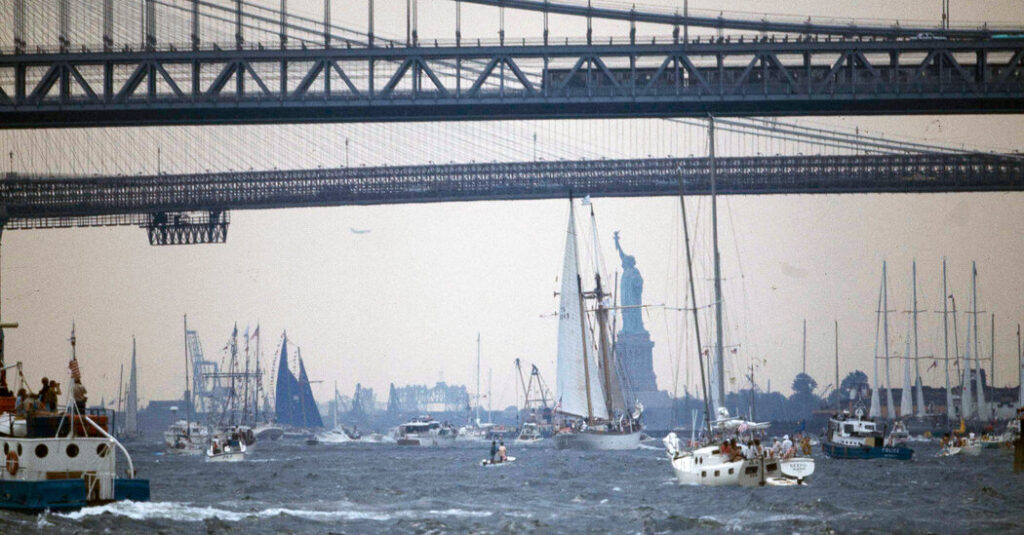 Getting New York’s Piers Ready for the ‘Semiquin’ on July 4