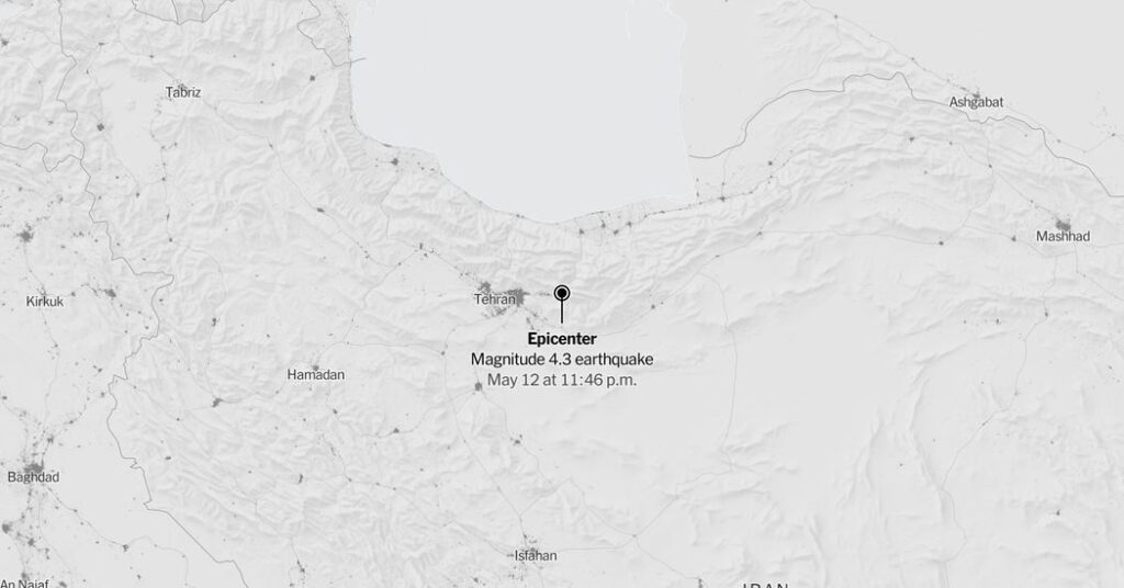 Earthquake Shakes Tehran, a City With Already Frayed Nerves