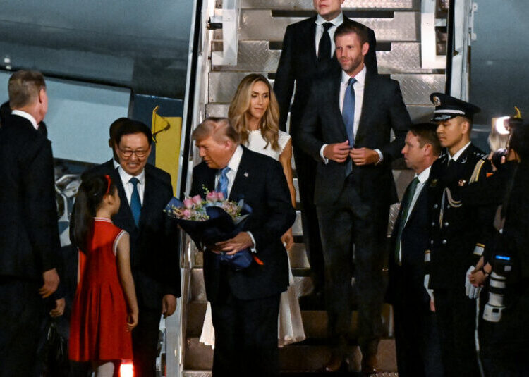 Eric Trump, Who Runs the Family Business, Hops Along on the Plane to China