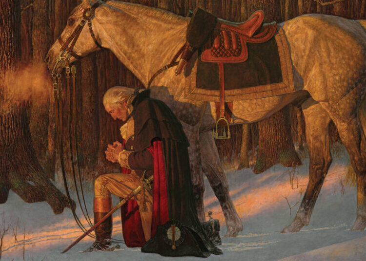 How an Image of Washington at Prayer Became a Touchstone for the Right