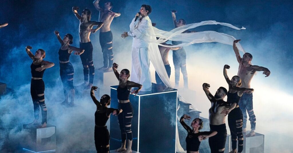 Who is JJ? Last year’s winner starts the show with a pop/opera mix.