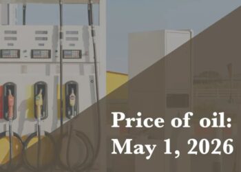Current price of oil as of May 1, 2026