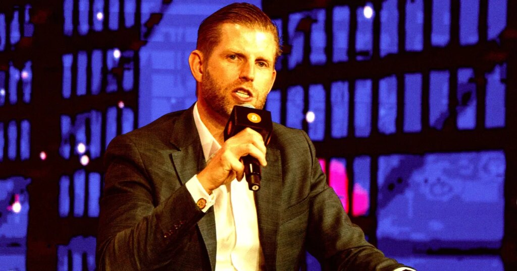 Eric Trump’s Crypto Company Is Falling Into Total Disaster