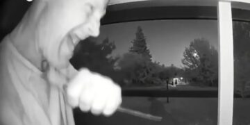 Terrifying doorbell cam captures knife-wielding maniac stalking Sacramento neighborhood