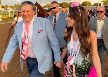 Bill Belichick, 74, and much-younger girlfriend Jordon Hudson, 25, make Kentucky Derby debut together
