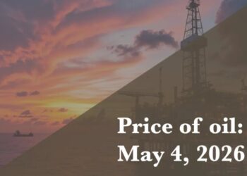 Current price of oil as of May 4, 2026