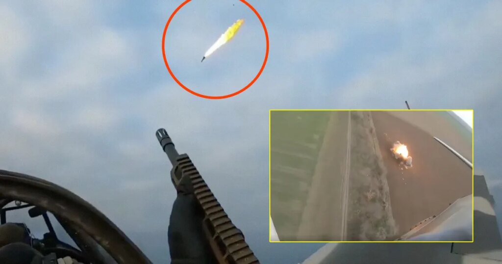 Grimly Cyberpunk Video Shows Ukrainian Soldiers Leaning Out of Propeller Plane to Obliterate Drones With Rifles