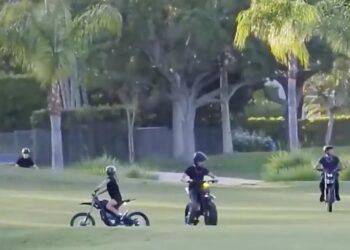 Video shows teens carving up golf course greens in reckless stunt, police say