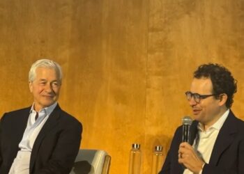 Jamie Dimon and Dario Amodei sidestep question about whether the AI cyber ‘freakout’ is warranted