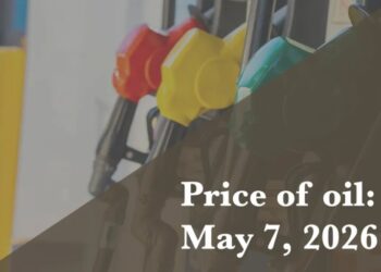 Current price of oil as of May 7, 2026