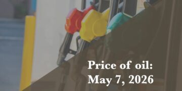 Current price of oil as of May 7, 2026