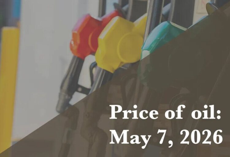 Current price of oil as of May 7, 2026