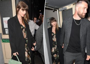 Taylor Swift and Travis Kelce look loved-up on London date night as wedding approaches