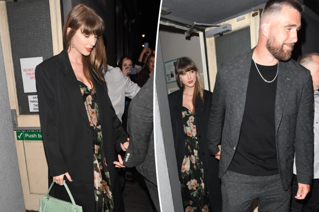 Taylor Swift and Travis Kelce look loved-up on London date night as wedding approaches