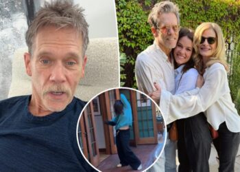 Kevin Bacon attacked by swarm of bees while on hike with daughter