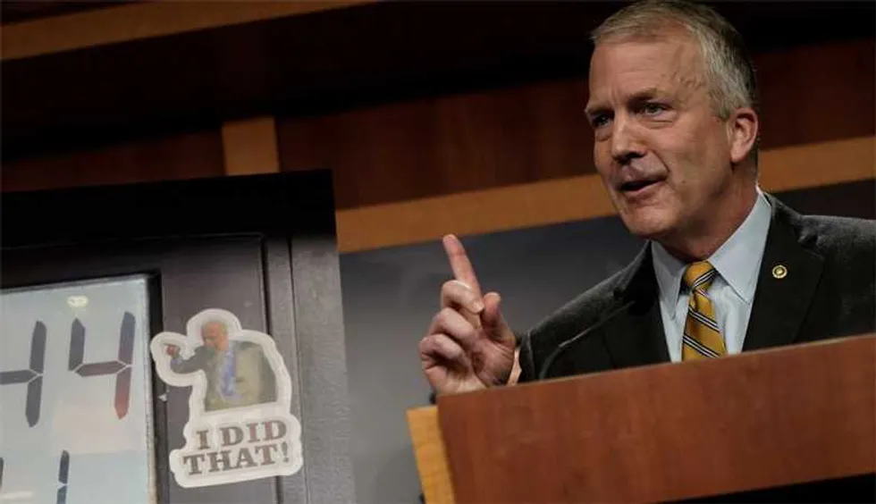 Senate Republican accused of trying to ‘cover his tracks’ as he falls behind in polls