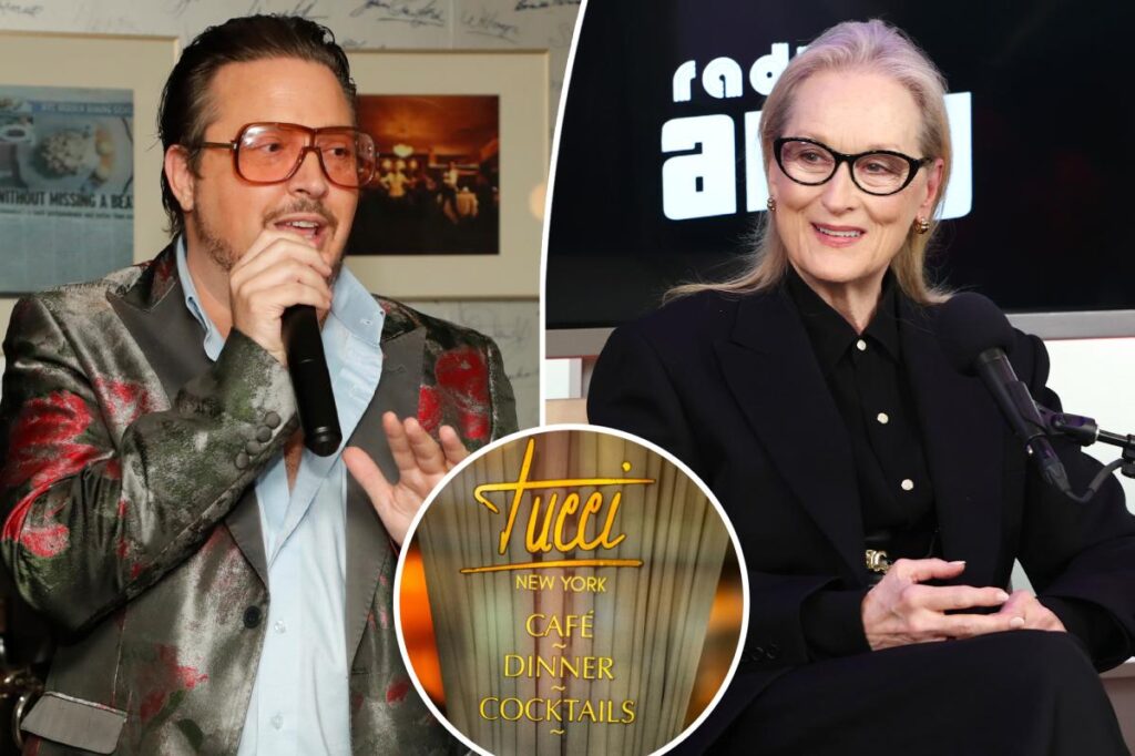 Max Tucci has a fierce message for Meryl Streep after she suggested he pay Stanley Tucci for his restaurant
