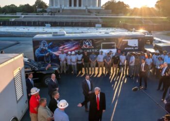 Painting the Reflecting Pool is ‘more appropriate to a resort or theme park,’ says the president of a nonprofit suing the Trump administration