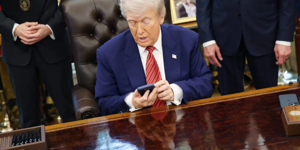 Trump Mobile quietly rewrote its fine print to say the gold Trump phone may never be made, a year after taking $100 deposits
