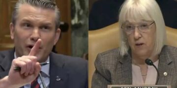 Pete Hegseth cuts off Senator after she brings up ‘Trump’s ramblings’
