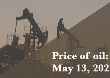 Current price of oil as of May 13, 2026