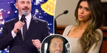 Jimmy Kimmel cracks joke about Taylor Frankie Paul ‘throwing a chair’ at ‘Mormon boyfriend’ Dakota Mortensen