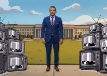 ‘How is this real?’ Hegseth pilloried for bizarre cartoon asking for $1.5 trillion