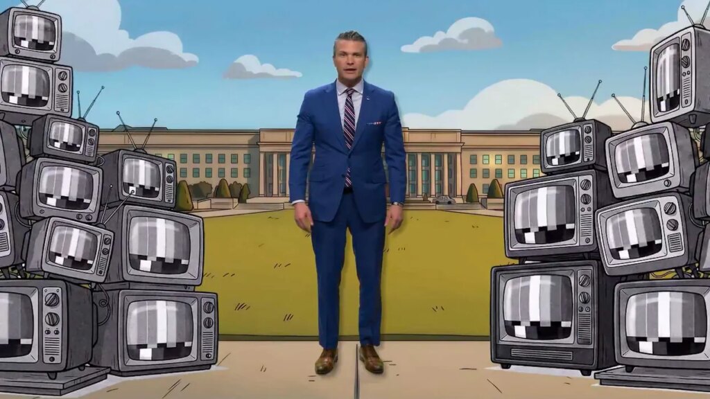 ‘How is this real?’ Hegseth pilloried for bizarre cartoon asking for $1.5 trillion
