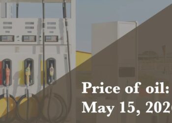 Current price of oil as of May 15, 2026