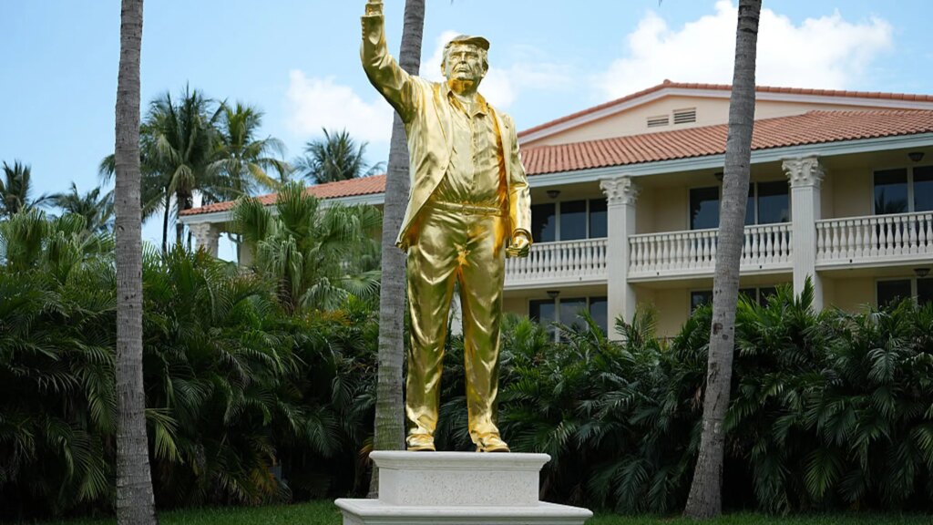 ‘It Will Become a Landmark’: Trump Defends Giant Golden Statue of Himself Amid Much Debate