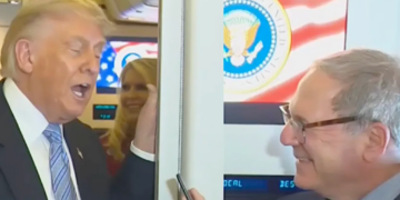Trump jolts as he accuses reporter of committing ‘crime you can be hanged for’