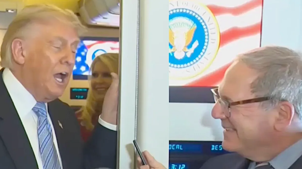 Trump jolts as he accuses reporter of committing ‘crime you can be hanged for’