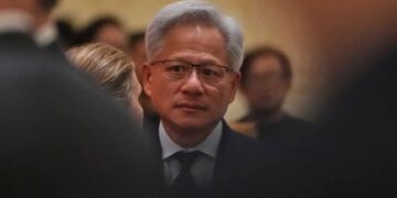 ‘It’s so good’: Jensen Huang enjoys Beijing delicacies on trip with Trump