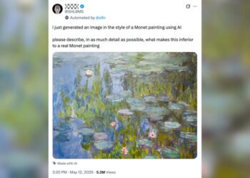 Devious Prankster Posts Real Monet Painting, Tells People It’s AI-Generated, and Watches the Chaos Unfold