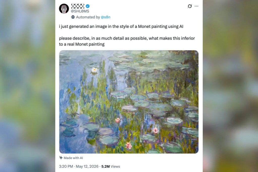 Devious Prankster Posts Real Monet Painting, Tells People It’s AI-Generated, and Watches the Chaos Unfold