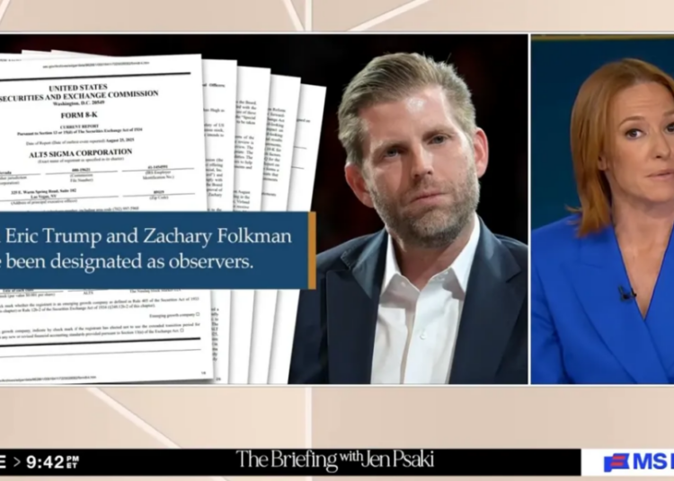 Jen Psaki dismantles Eric Trump’s denial with one clip: ‘I’ll let you be the judge’