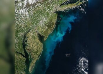 NASA Satellite Images Show Huge Colored Plumes Staining the Ocean