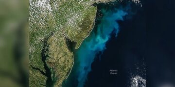 NASA Satellite Images Show Huge Colored Plumes Staining the Ocean