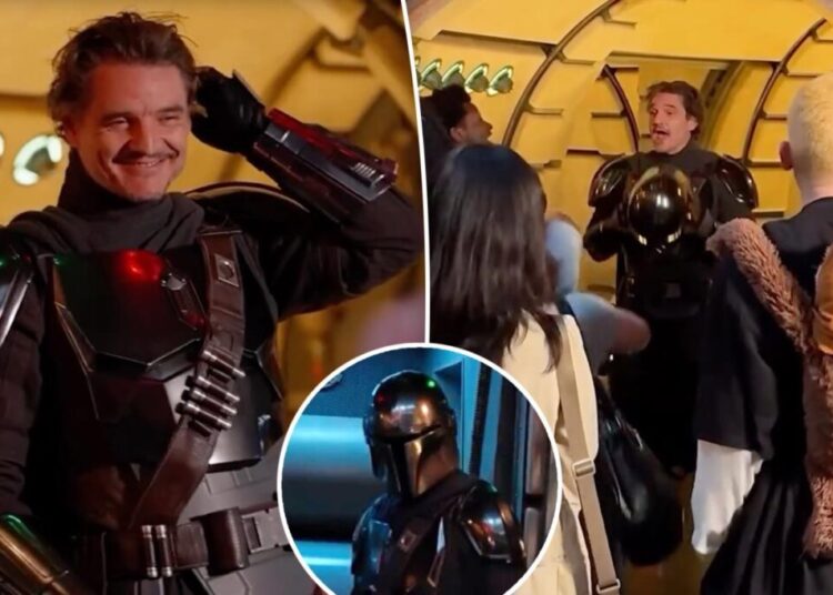 Pedro Pascal stuns Disneyland fans by dressing up as Mandalorian in surprise appearance