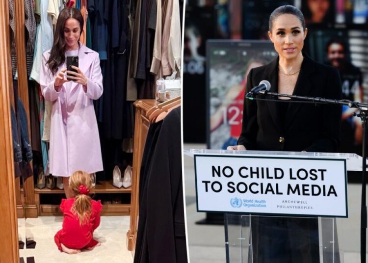 Meghan Markle ridiculed for ‘tone deaf’ photo of daughter Lilibet before cyber bullying speech